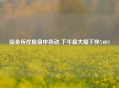 陆金所控股盘中异动 下午盘大幅下挫5.08%