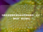 马斯克承诺明年推出自动驾驶出租车，这次“画的饼”能实现吗？