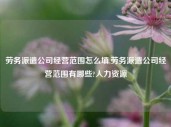 劳务派遣公司经营范围怎么填,劳务派遣公司经营范围有哪些?人力资源