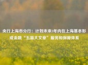 央行上海市分行：计划未来3年内在上海基本形成金融“五篇大文章”服务和保障体系