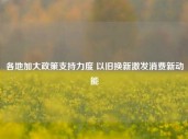 各地加大政策支持力度 以旧换新激发消费新动能