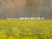 Oatly Group Ab盘中异动 股价大跌5.08%