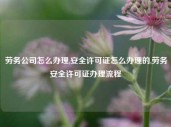 劳务公司怎么办理,安全许可证怎么办理的,劳务安全许可证办理流程