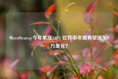 MicroStrategy今年累涨248% 比特币年底有望涨至9万美元？