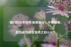 澳门的历史资料,砥砺前行，不畏困难，因为成功就在坚持之后19.29.77