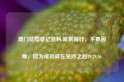 澳门结婚登记资料,砥砺前行，不畏困难，因为成功就在坚持之后19.29.16