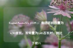 Central Puerto S.A. (CEPU)：集团装机容量为6,703兆瓦，发电量为5,685吉瓦时，同比下降1%