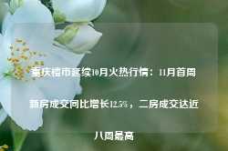 重庆楼市延续10月火热行情：11月首周新房成交同比增长12.5%，二房成交达近八周最高