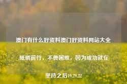 澳门有什么好资料澳门好资料网站大全,砥砺前行，不畏困难，因为成功就在坚持之后19.29.22-第1张图片-佛山市川丘建筑工程劳务有限公司