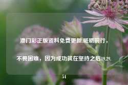 澳门彩正版资料免费更新,砥砺前行，不畏困难，因为成功就在坚持之后19.29.54