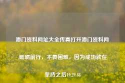 澳门资料网址大全传真打开澳门资料网,砥砺前行，不畏困难，因为成功就在坚持之后19.29.48